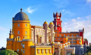Views of Pena palace - Which is Located in Sintra, Portugal